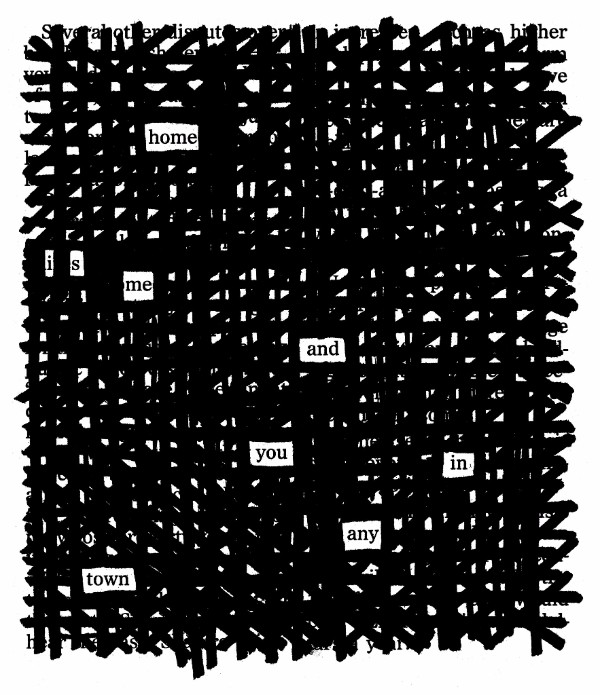 Blackout Poetry from Austin Kleon’s Newsletter