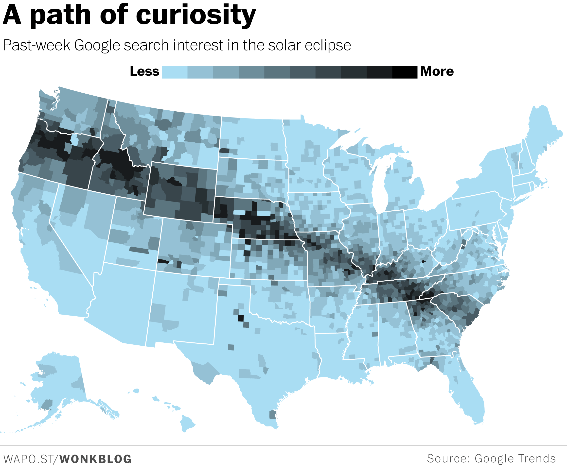 The path of the solar eclipse is already altering real-world behavior