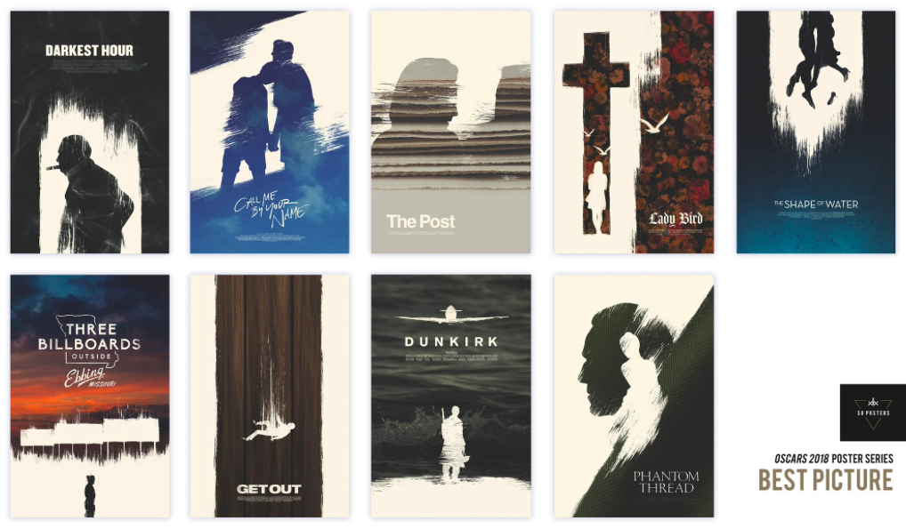 Alternate Oscar posters by Eileen Steinbach