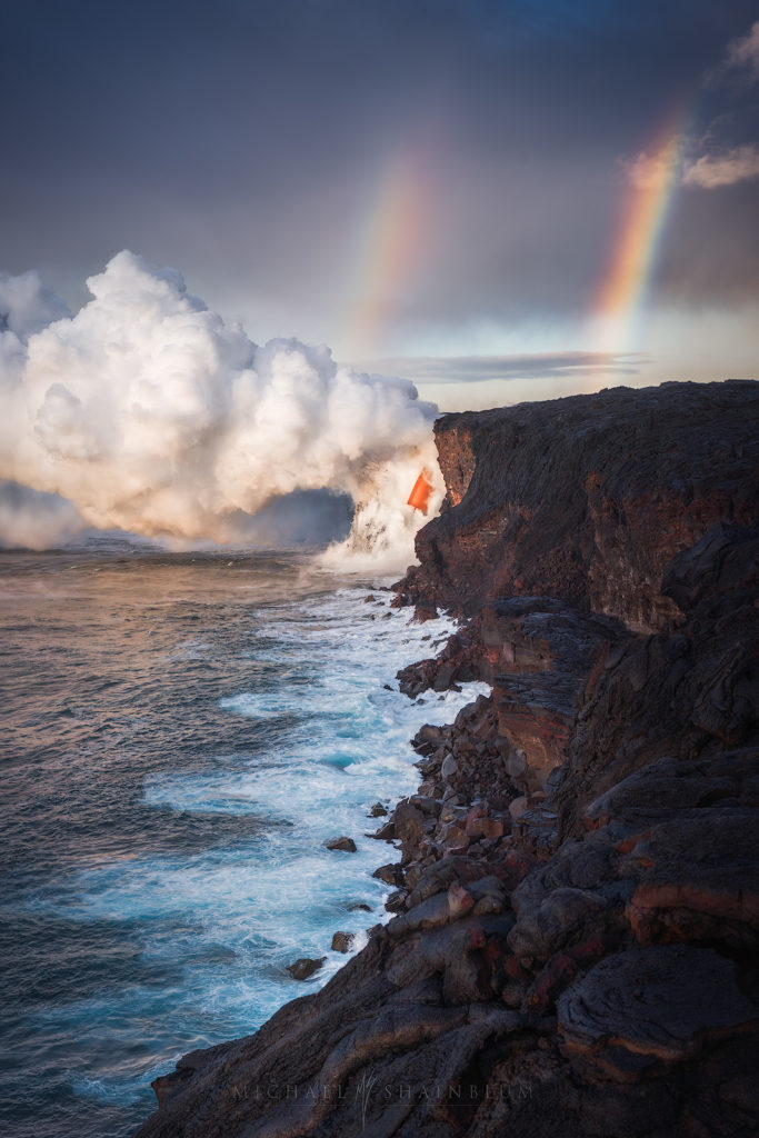 Cascade of Lava by Michael Shainblum