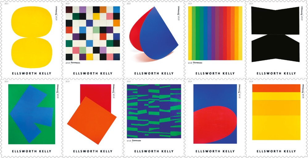 Ellsworth Kelly stamps to be introduced by USPS later this year