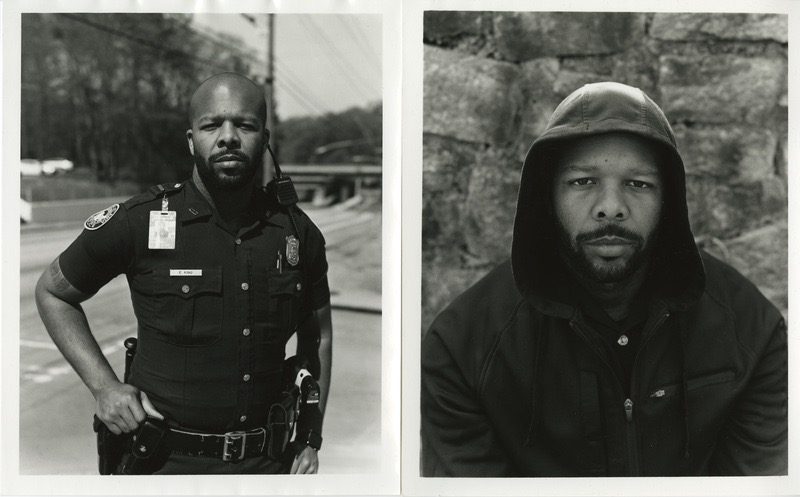 Photo of Eric King in uniform and out of uniform