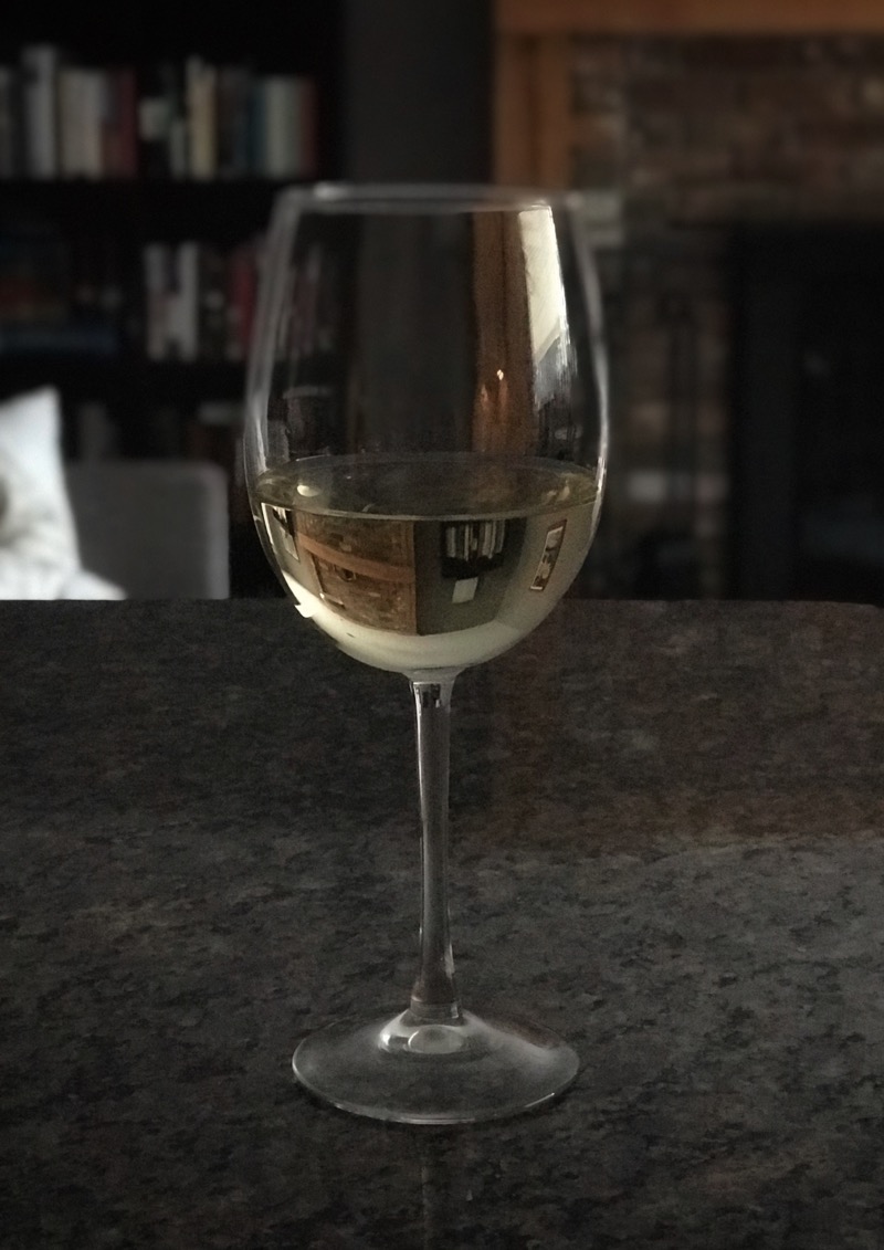 Juice in a wine glass