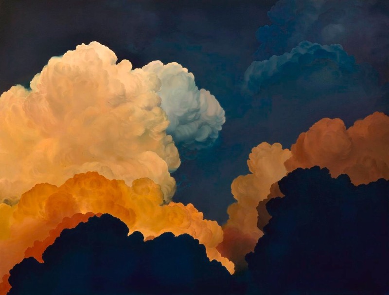 Painting of clouds by Ian Fisher