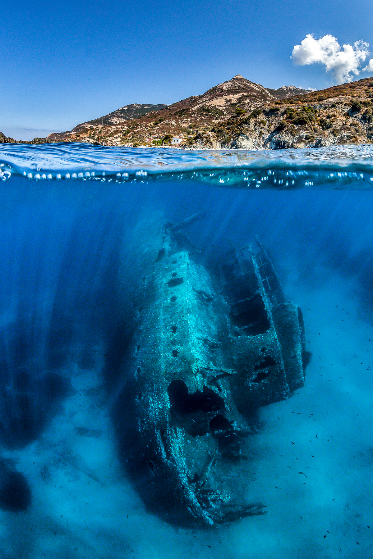 Shipwreck, Island of Elba, Italy