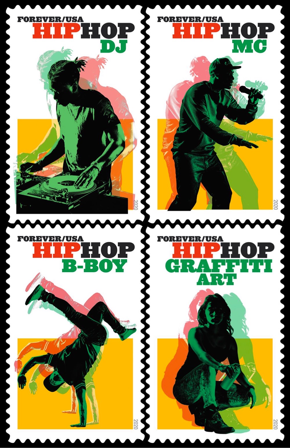 USPS hip hop stamps