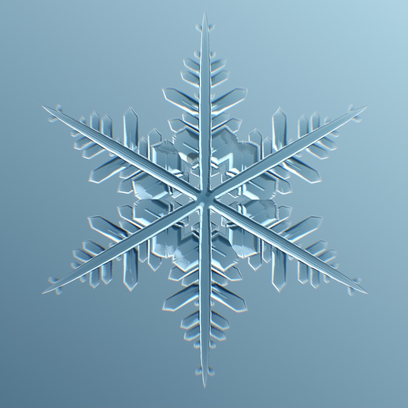 Snowflake generated from snowflake generator