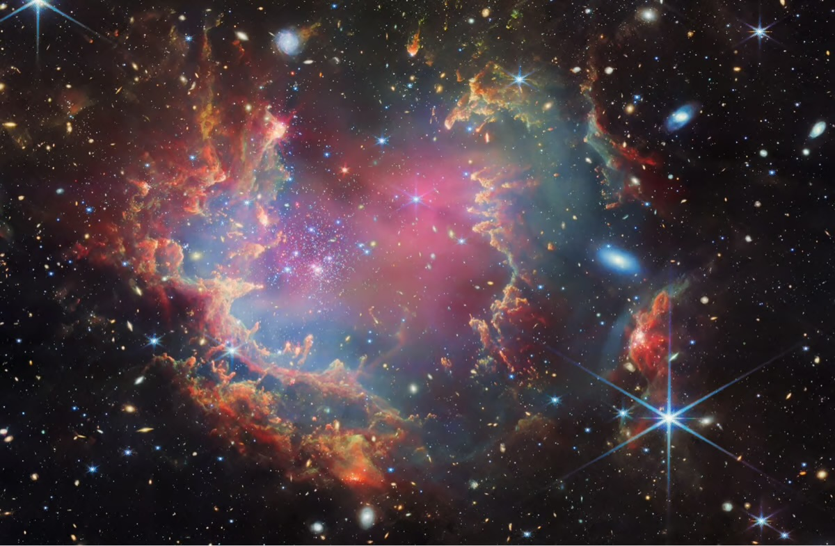 Star cluster NGC 602 as captured by the JWST